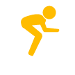 cyclist illustrated icon 