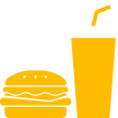Burger and drink 