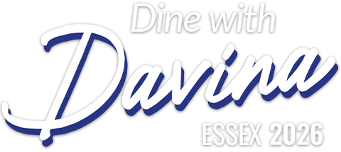 Text logo: Dine with Davina Essex 2026 