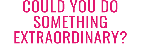 Could you do something extraordinary? text 