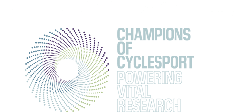 Champions of Cyclesport logo, along with the logos of main sponsors Garmin, Erdinger Alkoholfrei, Saffery and PureGym 