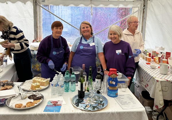 Chiltern Autumn Fair, Chiltern Committee ladies serving at a stall.