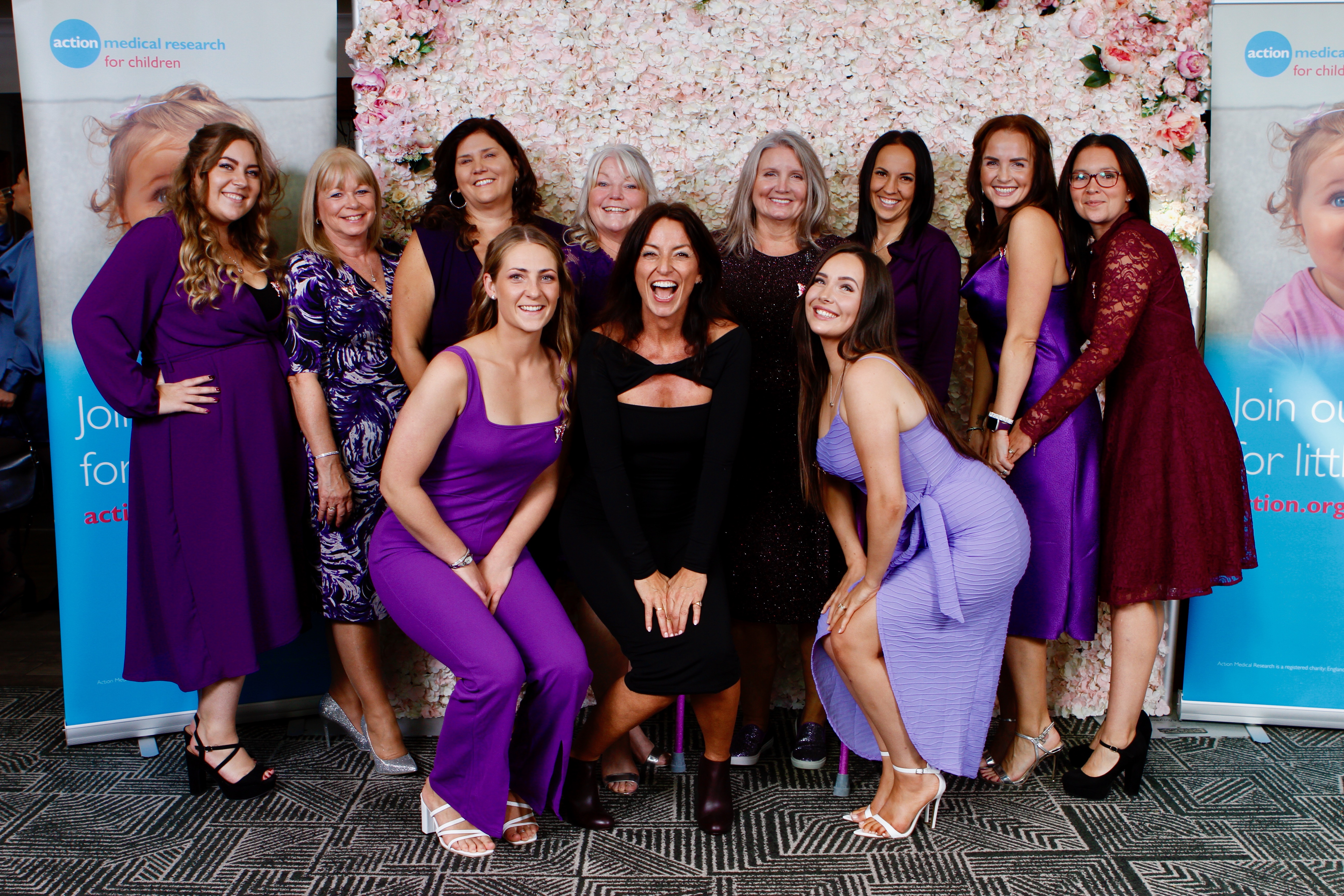 Davina with fundraisers