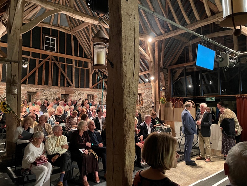 Chiltern Fingest Opera taking place. Guests ready in their seats.