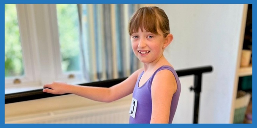 Tora, pictured during a ballet class