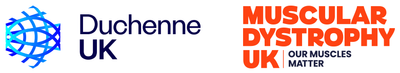 Duchenne UK and Muscular Dystrophy UK logos