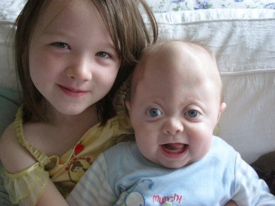 Baby Finley and his older sister