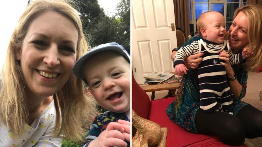 Janey Brant and son Joshua