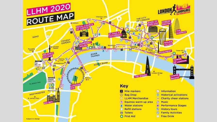 London Landmarks Half Marathon Action Medical Research