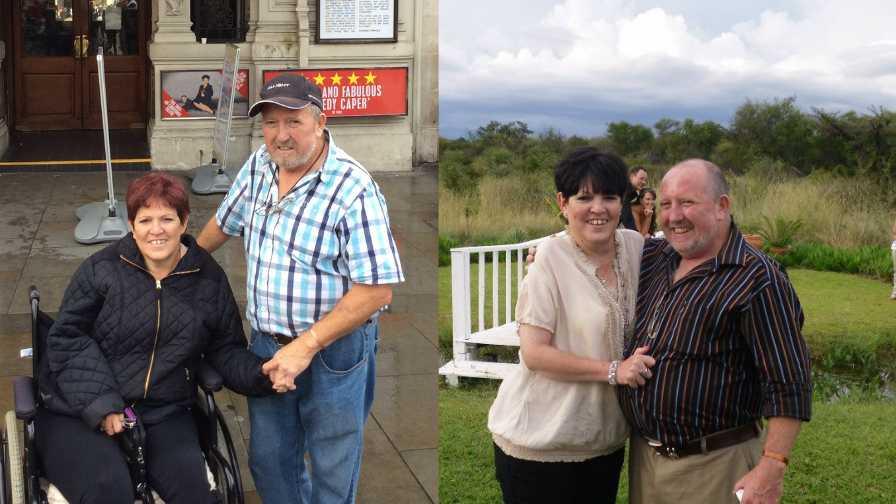 Fiona with her husband