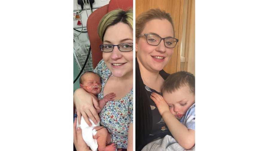 Image of George with his mum Rame