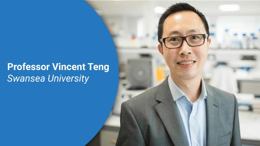 Professor Teng Swansea University will be leading the research, photo credit Swansea University photographer