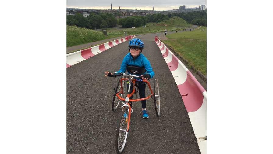 Image of Ian on his Frame Runner