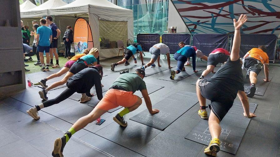 Warming up for the climb