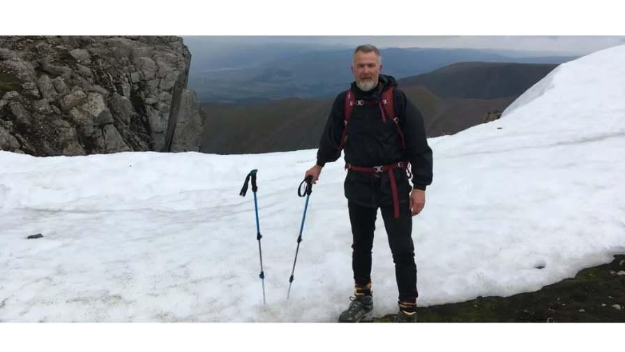 Ian Walker on a mountain hike