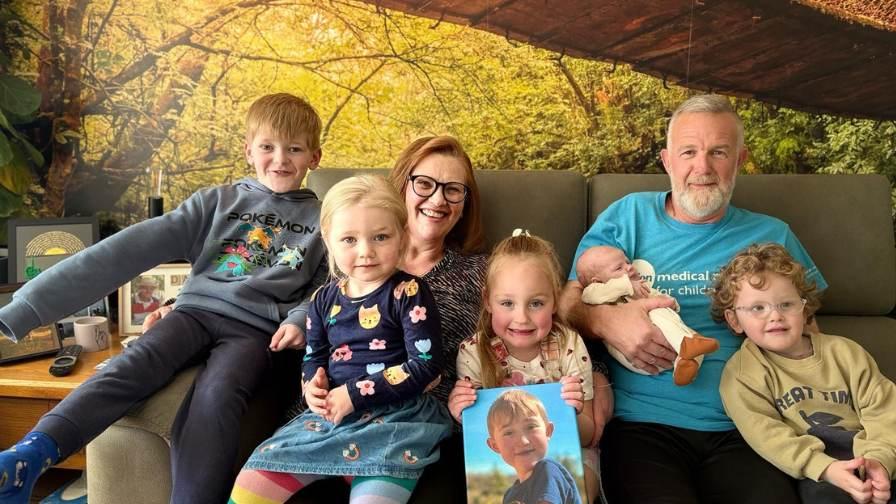 image of Ian and his family