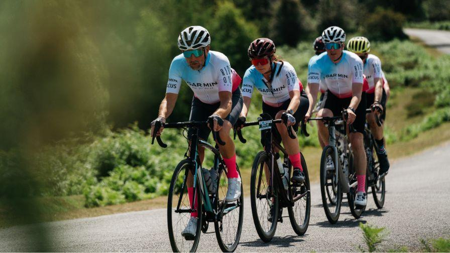 riders in the garmin ride out