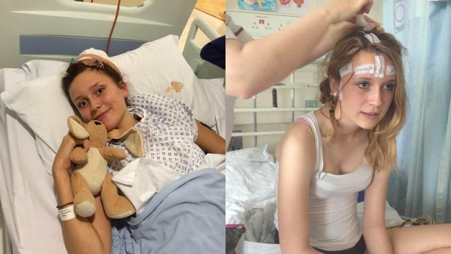 Images of Sophie in hospital ten years ago