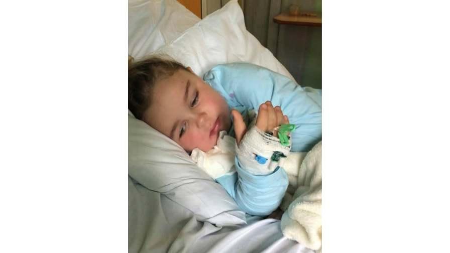 Image of Lilly-May in hospital