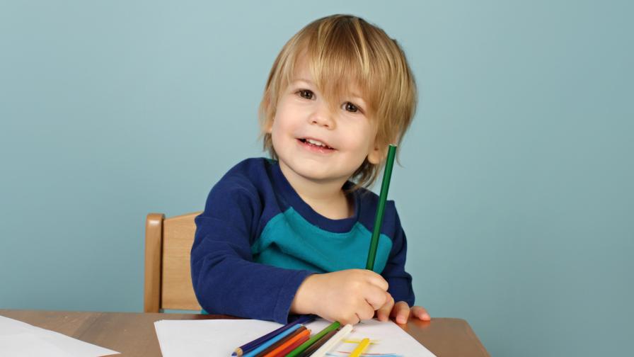 Boys drawing