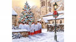 Carols around the tree card front