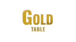 Gold table text