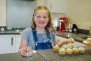 Matilda baking in the kitchen