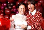 Davina McCall posing with an event guest