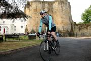 rider departing from tonbridge castle