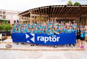 Image of team at the finish line at Raptor 2023