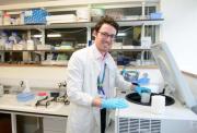 Image of James Ashton in the lab