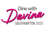 Text logo: Dine with Davina Southampton 2025