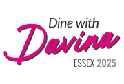 Text logo: Dine with Davina Essex 2025