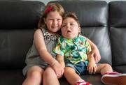 Image of Paddy with his sister