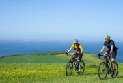 cyclists on the jurassic coast