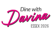 Text logo: Dine with Davina Essex 2026