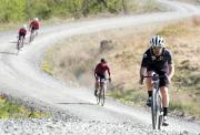cyclists on course