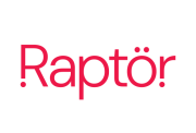 Raptor text logo