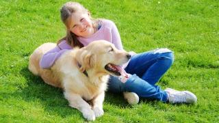 Matilda with the family dog