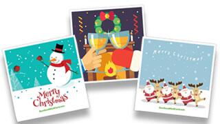 Displaying a selection of the ecard available on Don't send me a card dot com